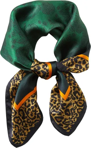 100% Mulberry Silk Square Scarf 27''x27'' Neck Scarf Hair Scarf Headscarf Bandanas for Women