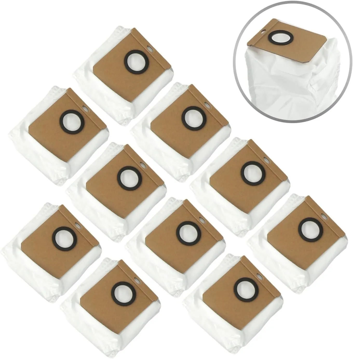 4/10pcs Dust Bags Replacement Parts Compatible for Cecotec Conga 2299 Ultra 2499 7490 8290 Storage Cleaning Vacuum Cleaner Accessories(10 Pack)
