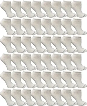 48 Pairs of Yacht & Smith Mens & Womens Thin Low Cut Ankle No Show Bulk Socks