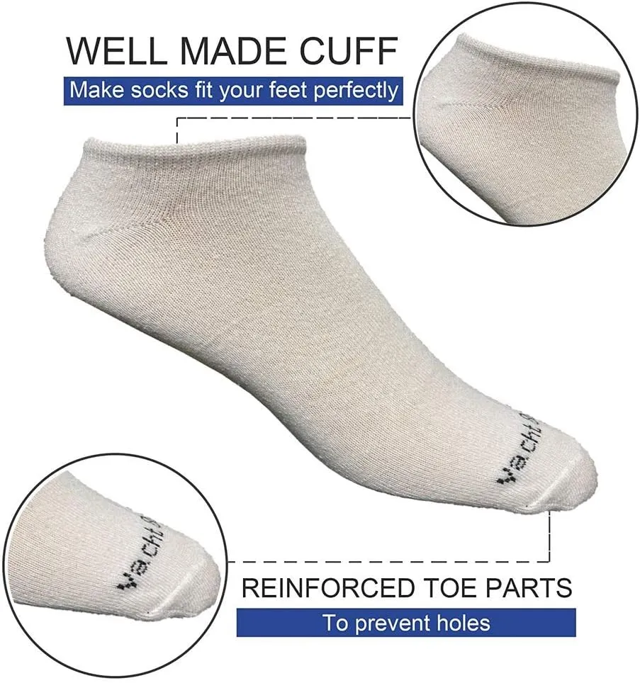 48 Pairs of Yacht & Smith Mens & Womens Thin Low Cut Ankle No Show Bulk Socks
