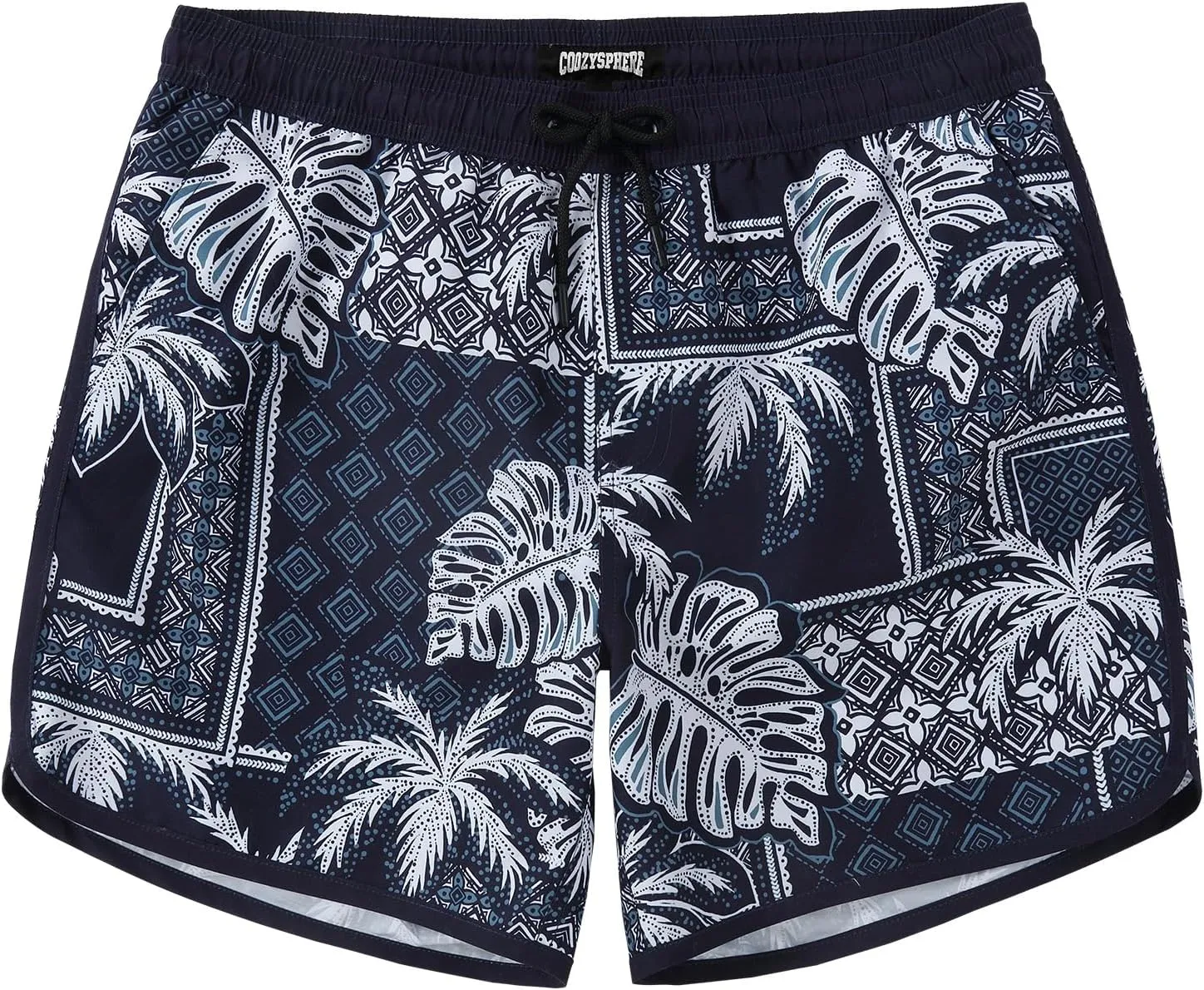 5 Inch Inseam Swimming Shorts Mens Gradient Swim Trunks with Mesh Liner Bathing Suit for Men Vacation