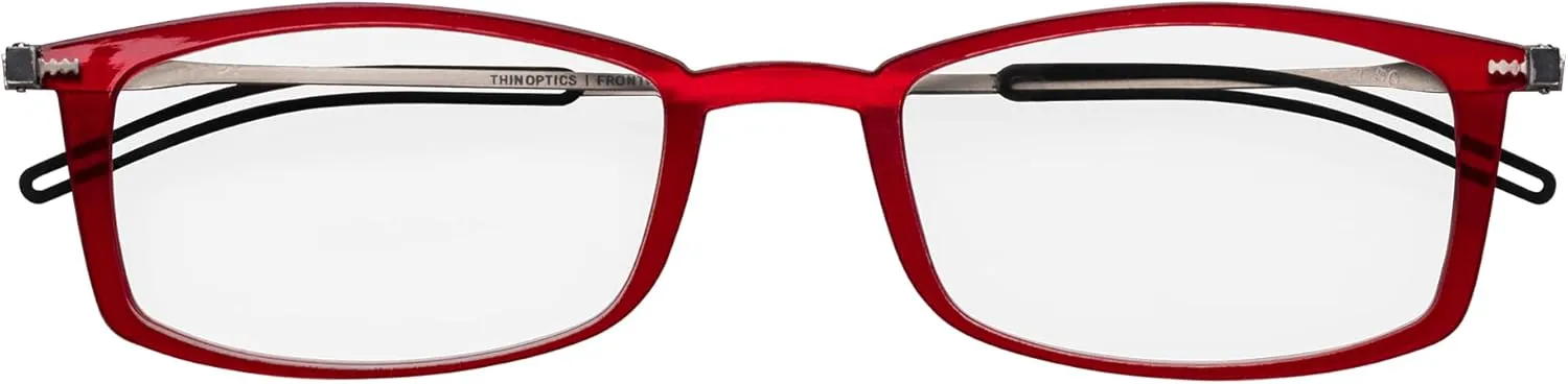 Always With You ThinOptics Reading Glasses - Ultra Thin, Durable, Lightweight - Optical Grade Lenses
