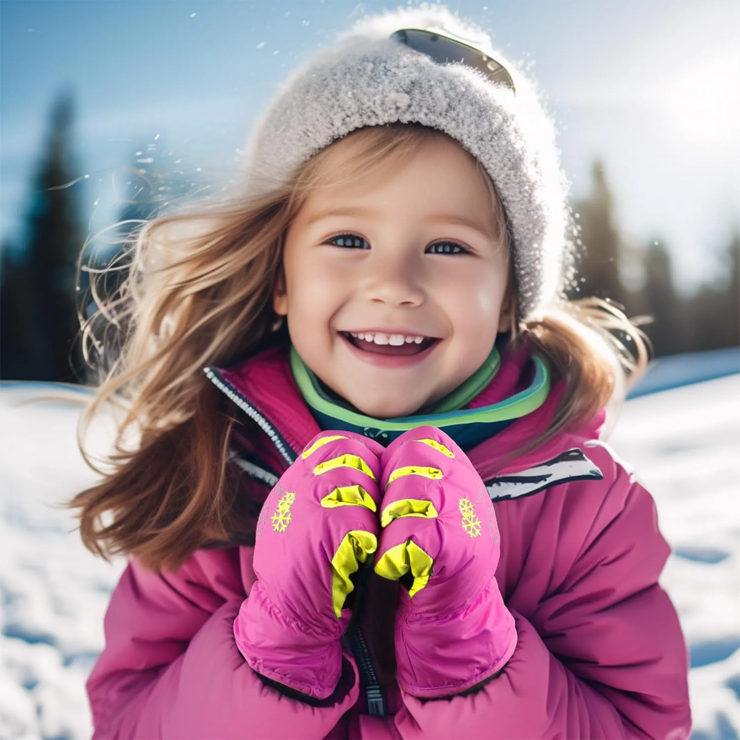 AMYIPO Kids Winter Snow Ski Gloves Children Snowboard Gloves for Boys Girls