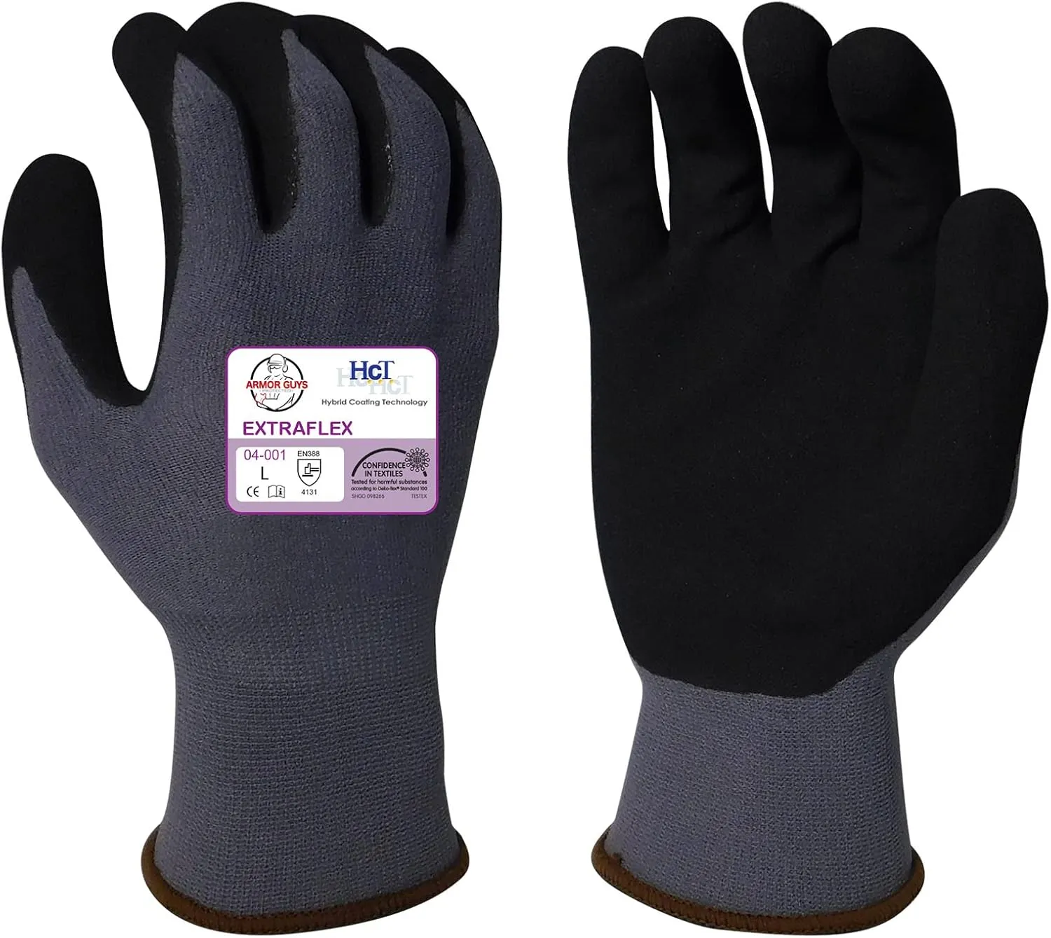 Armor Guys Extraflex Protective Work Gloves - Abrasion Resistant, M, 12 Pairs/Pack