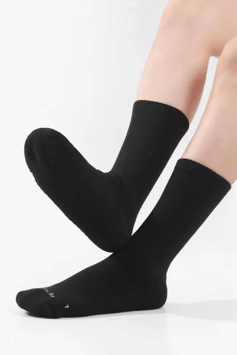 Athletic Sport Running Calf Socks Breathable Wicking Outdoor Support Tab Socks for Men and Women 6 Pairs