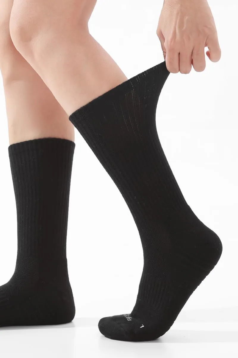 Athletic Sport Running Calf Socks Breathable Wicking Outdoor Support Tab Socks for Men and Women 6 Pairs