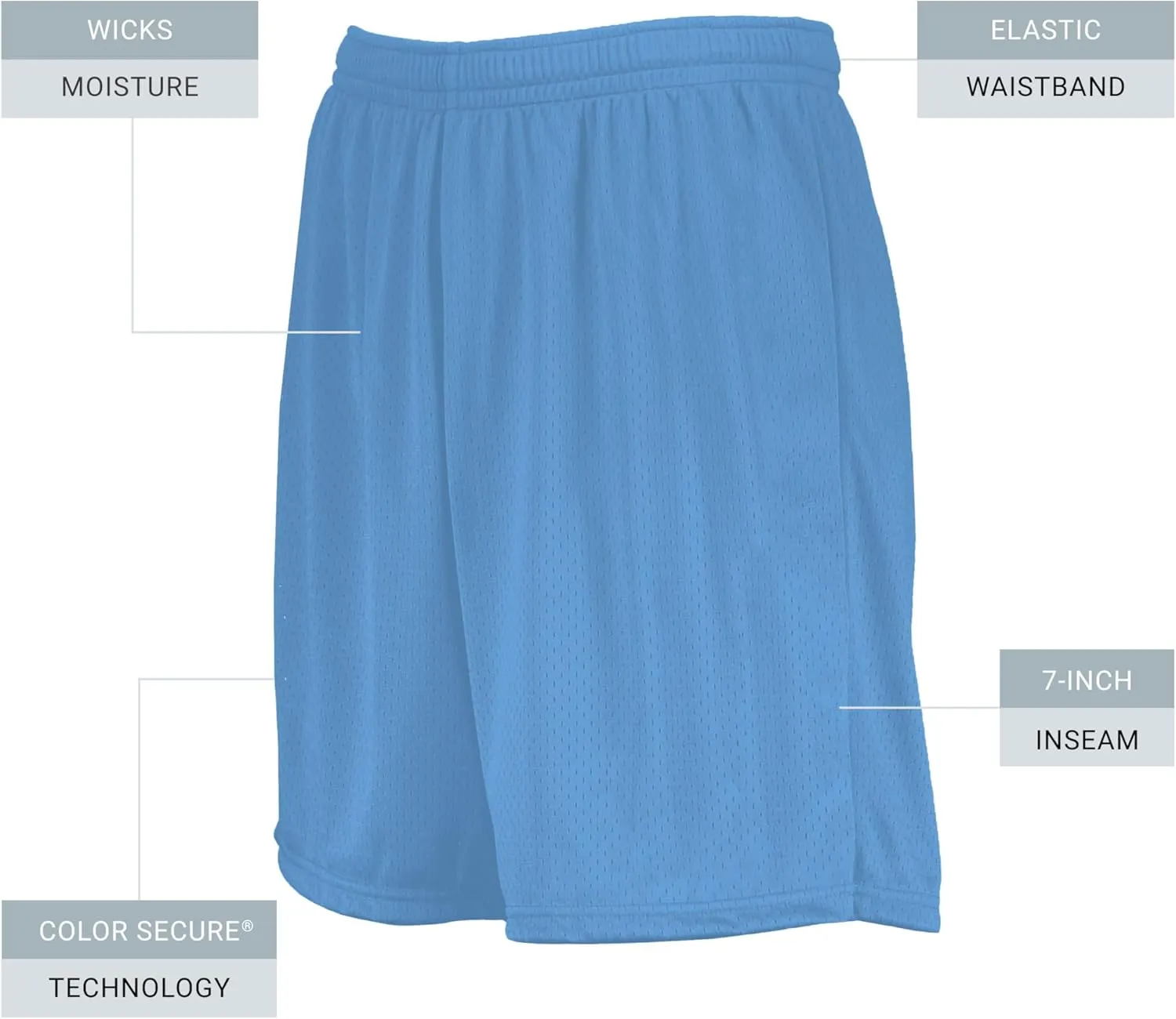 Augusta Sportswear 7-inch Modified Mesh Shorts