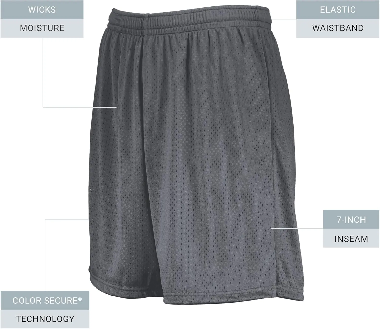 Augusta Sportswear 7-inch Modified Mesh Shorts