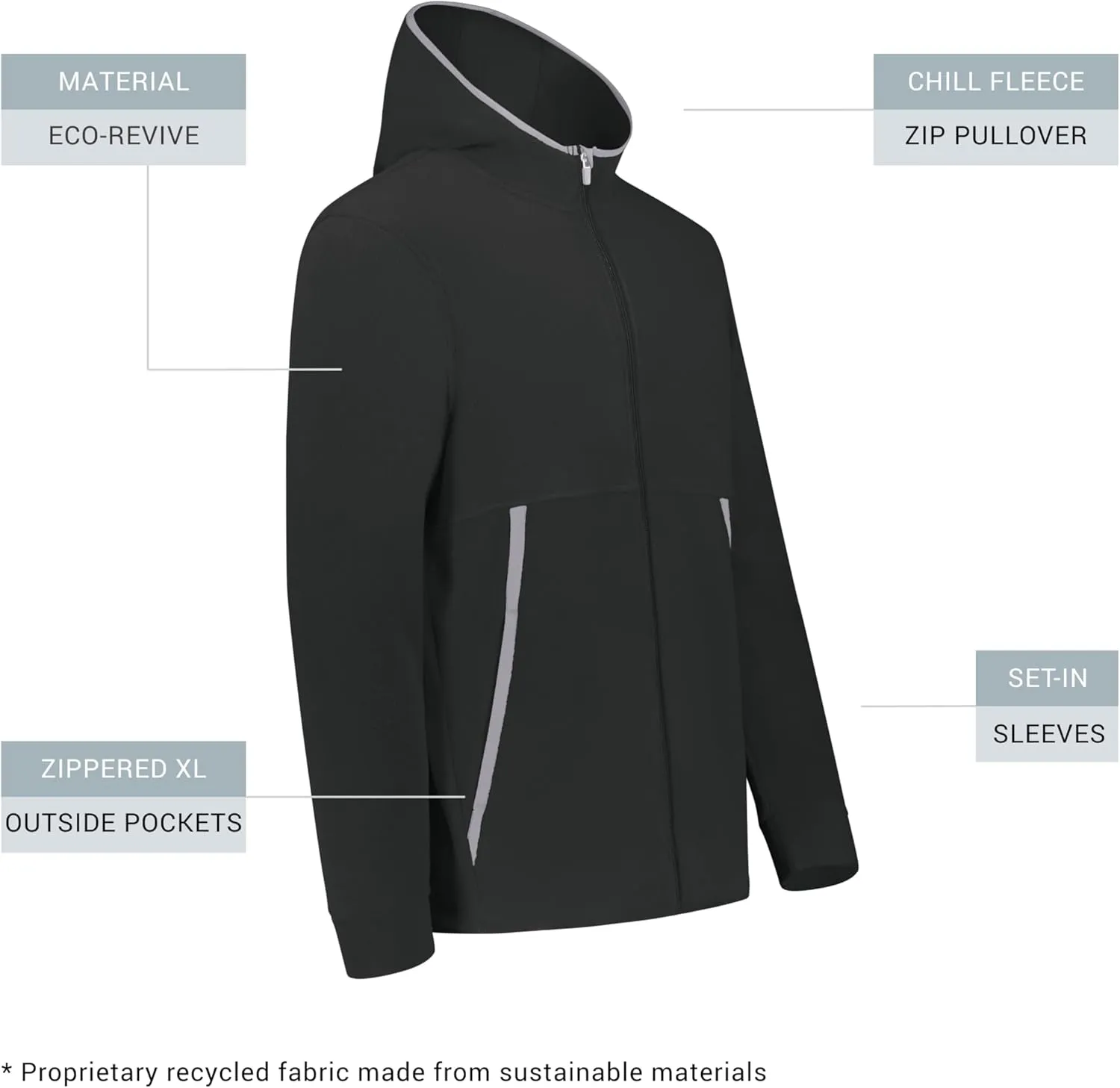 Augusta Sportswear Men's Chill Fleece 2.0 Full Zip Hoodie