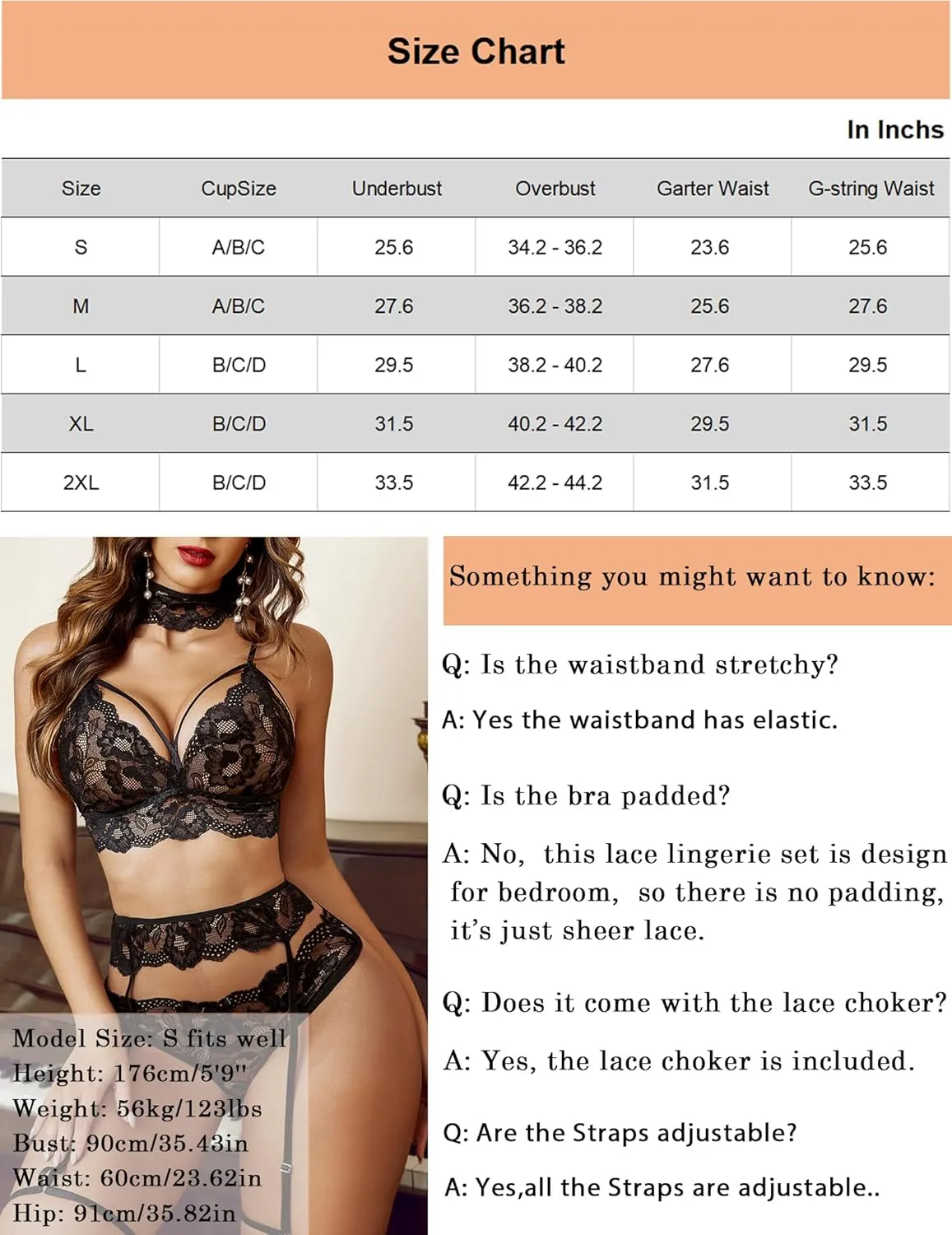 Avidlove Women Lingerie Set with Garter Belts Sexy Bra and Panty Set Lace Teddy Bodysuit