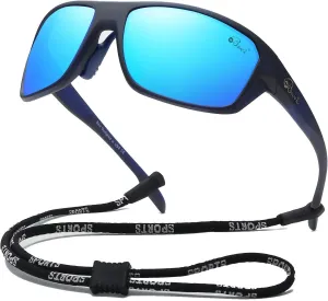 Bevi Polarized Sports Sunglasses for Women and Men Driving Shades Cycling Running UV Protection