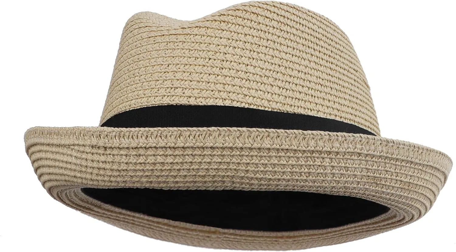Boys Sun Hat Simplicity Short Brim Sun Protection Knitted Straw Hat Summer Beach Travel Camping Costume Accessories