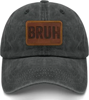Bruh Baseball Hat Humor Cool Cap Gifts for Boyfriends Who Like Engraved,Sun Caps Suitable for Beach Accessories for