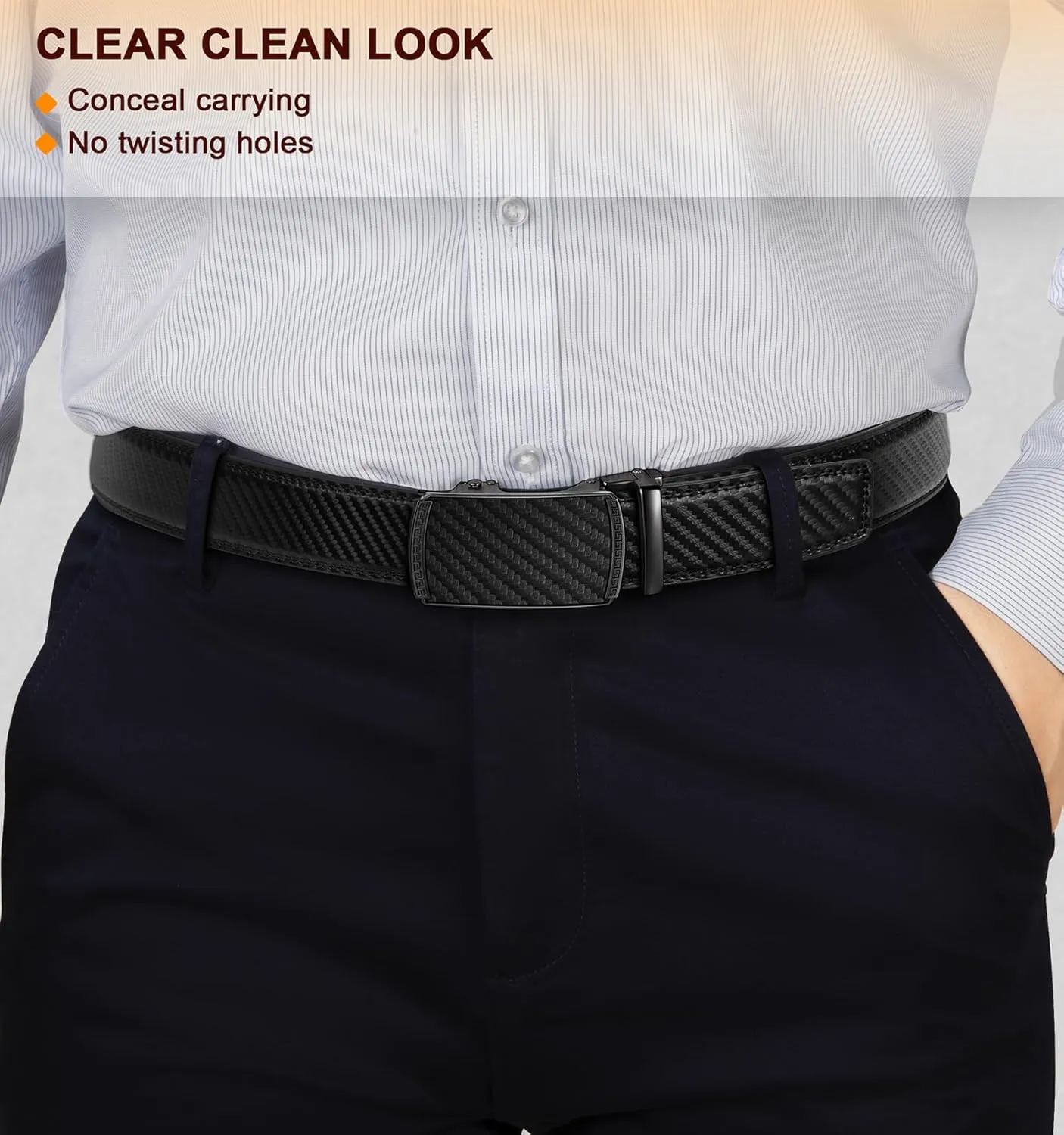 BULLIANT Men Belts 2 Pack,Ratchet Sliding Belt Adjustable For Gift Mens Dress Casual 1 3/8",Cut for Fit