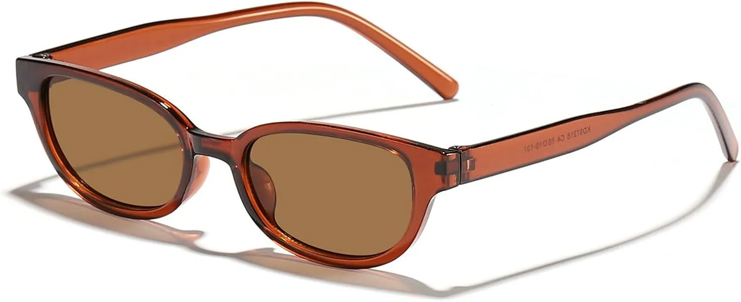 Cat Eye Sunglasses For Women Trendy Shades Retro Brown Blue Sun Glasses UV400 Vintage Female Travel Eyewear