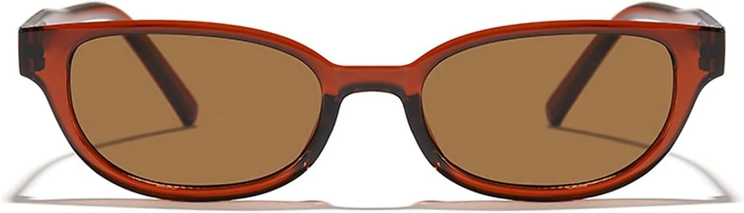 Cat Eye Sunglasses For Women Trendy Shades Retro Brown Blue Sun Glasses UV400 Vintage Female Travel Eyewear