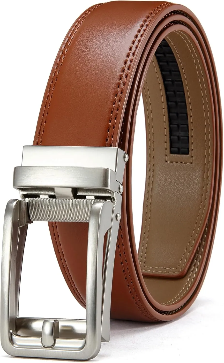 CHAOREN Click Belts for Men - Mens Ratchet Belt 1 3/8" for Dress Pants - Perfect Companion to Men's Oxfords
