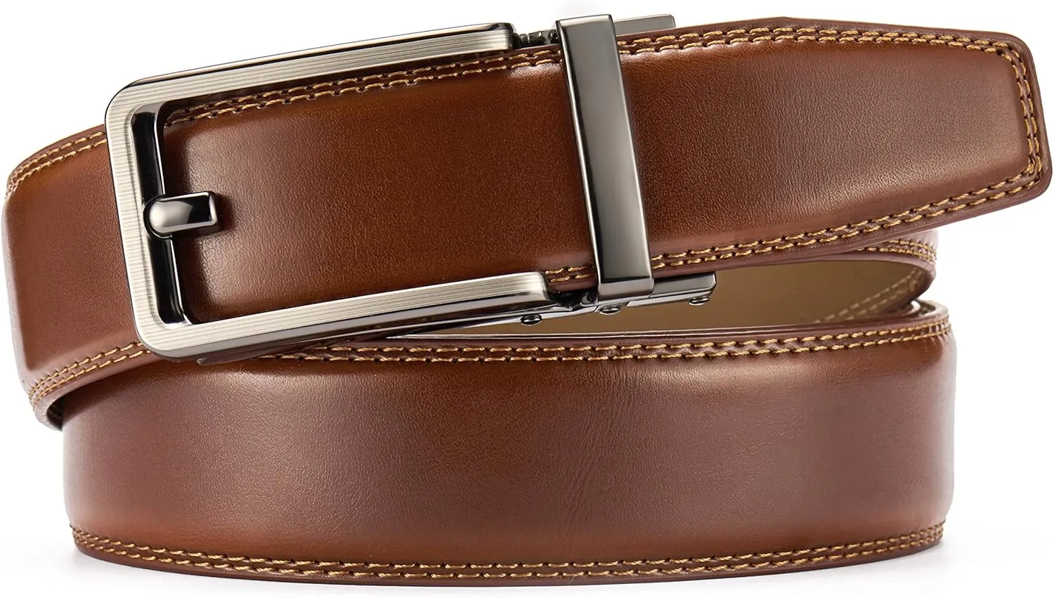 CHAOREN Click Belts for Men - Mens Ratchet Belt 1 3/8" for Dress Pants - Perfect Companion to Men's Oxfords