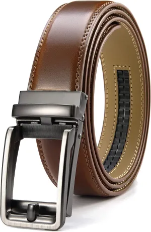 CHAOREN Click Belts for Men - Mens Ratchet Belt 1 3/8" for Dress Pants - Perfect Companion to Men's Oxfords