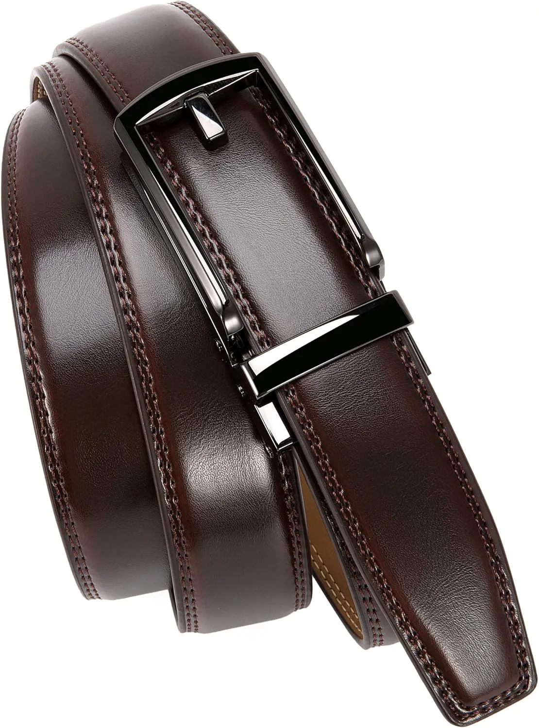 CHAOREN Mens Dress Belt - Ratchet Belt Leather 1 1/4" Comfort Click - Perfect Companion to Mens Dress Shoes