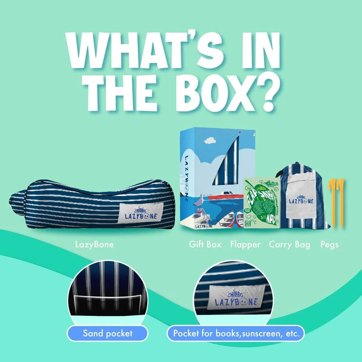 Chillbo Inflatable Couch – Cool Inflatable Chair. Upgrade Your Camping Accessories. Easy Setup is Perfect for Hiking Gear, Beach Chair and Music Festivals.