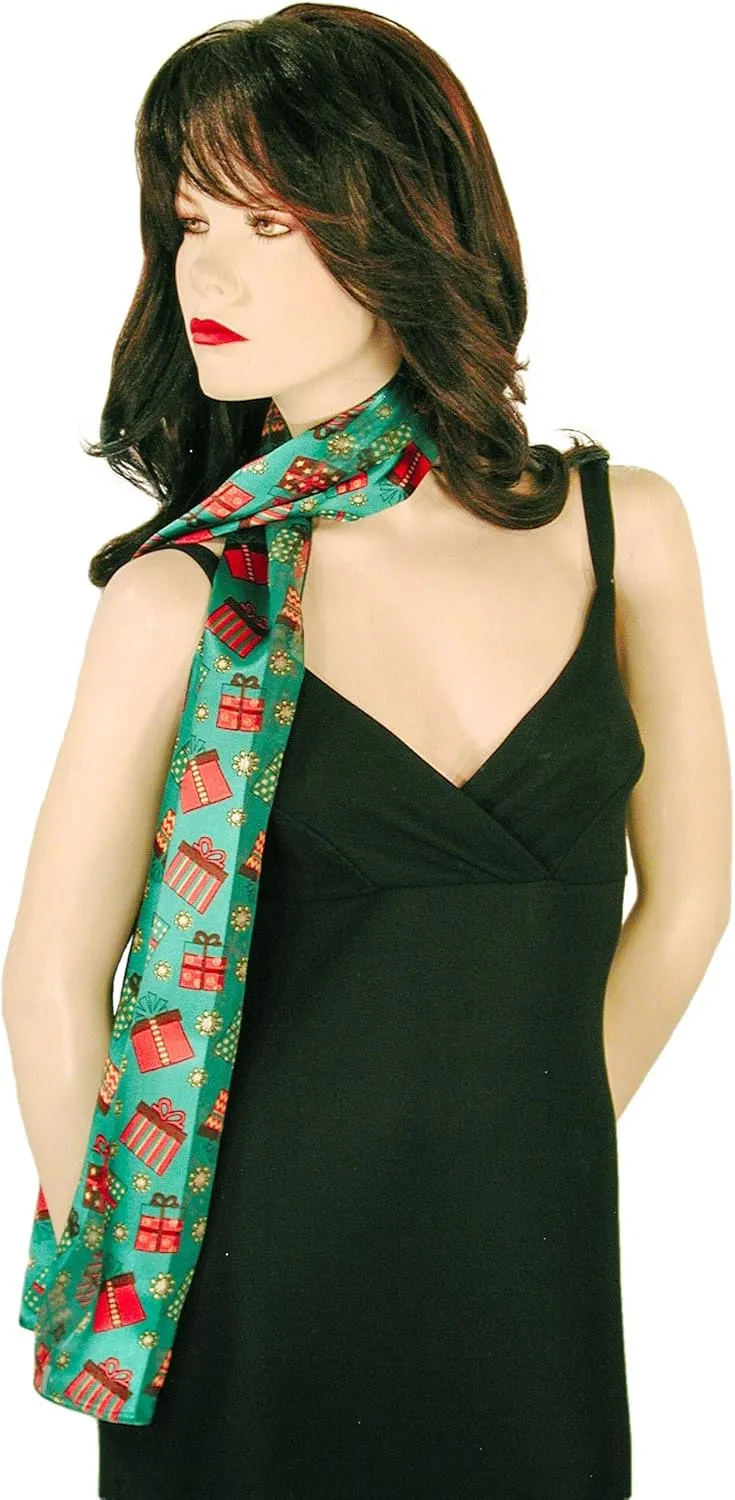 Colorful Gift Boxes Christmas Holiday Scarves with Gift Box Option