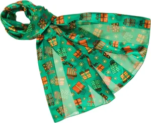 Colorful Gift Boxes Christmas Holiday Scarves with Gift Box Option