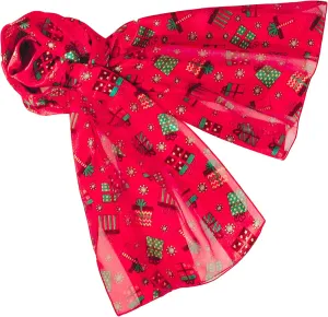 Colorful Gift Boxes Christmas Holiday Scarves with Gift Box Option