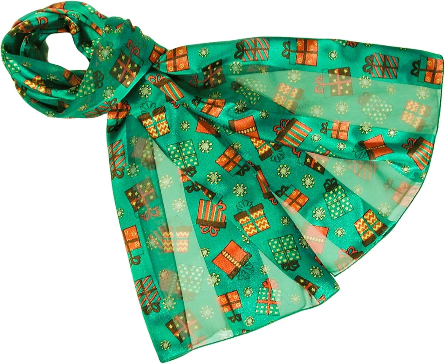 Colorful Gift Boxes Christmas Holiday Scarves with Gift Box Option