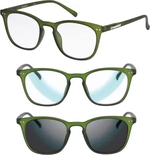 Croakies Perry Photochromic Progressive Eyewear | UV400 Sunglass for Outdoor | Bluelight Eyeglass for HEV Devices | Bundle