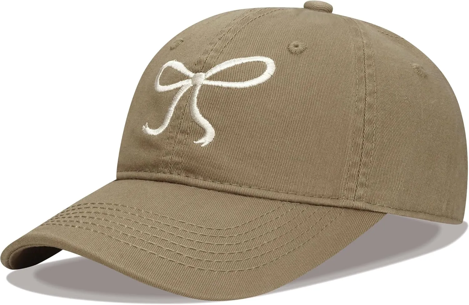 Croogo Cute Bow-Tie Baseball Cap Fashion Y2k Cap Cotton Summer Dad Hats for Women Hiking Travel Trucker Hat Accessories
