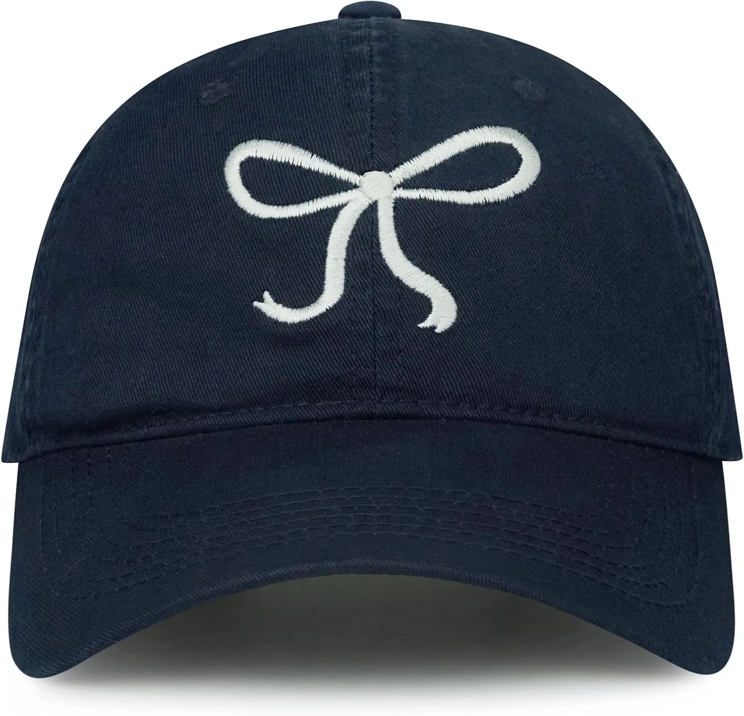 Croogo Cute Bow-Tie Baseball Cap Fashion Y2k Cap Cotton Summer Dad Hats for Women Hiking Travel Trucker Hat Accessories