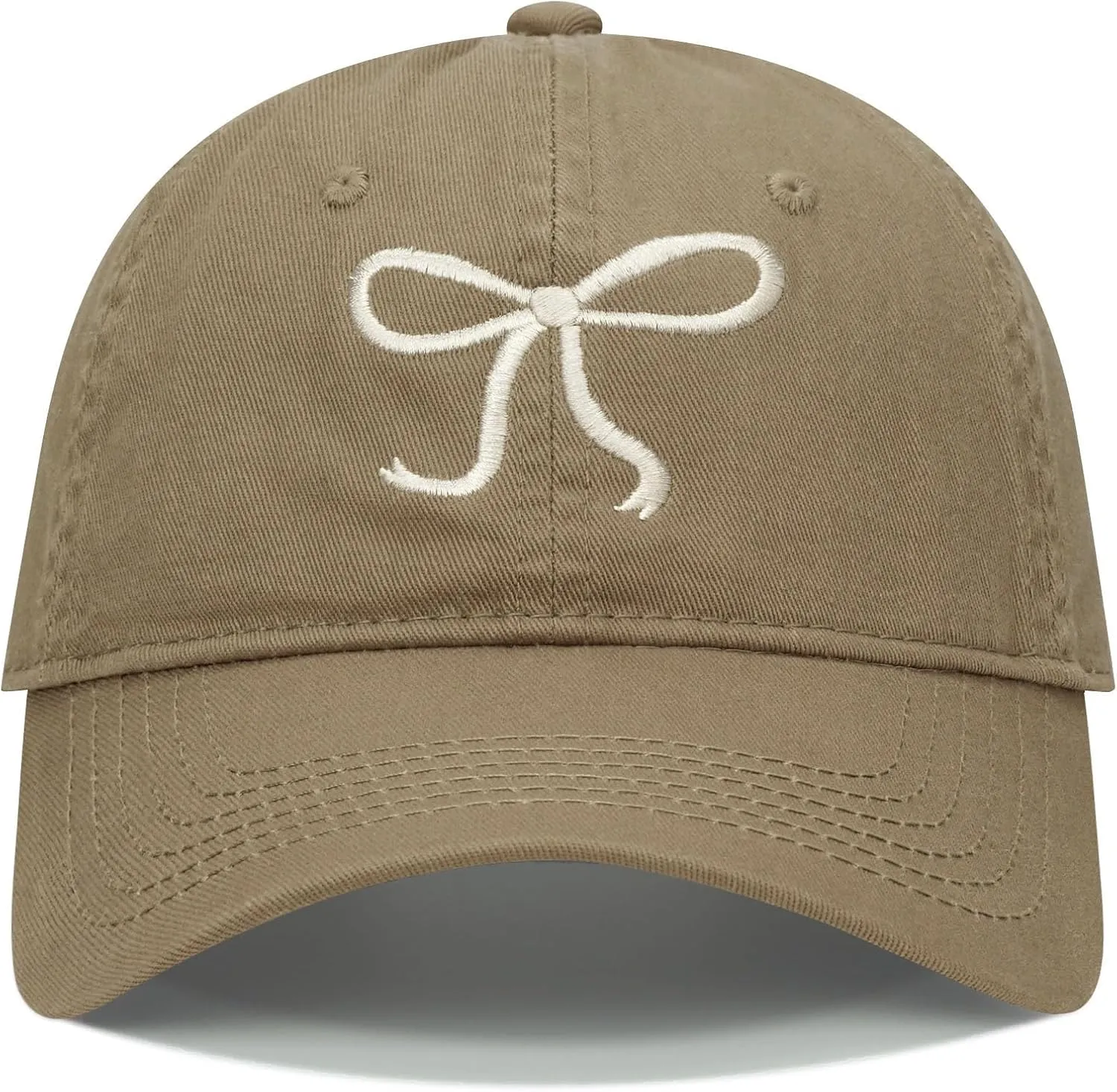 Croogo Cute Bow-Tie Baseball Cap Fashion Y2k Cap Cotton Summer Dad Hats for Women Hiking Travel Trucker Hat Accessories