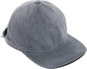 Croogo Flat Bill Cap Classic Corduroy Baseball Cap for Men Women Dad Hat 6 Panel Flat Brimmed Camper Hats Visor Sports Cap