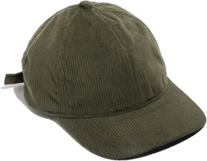 Croogo Flat Bill Cap Classic Corduroy Baseball Cap for Men Women Dad Hat 6 Panel Flat Brimmed Camper Hats Visor Sports Cap