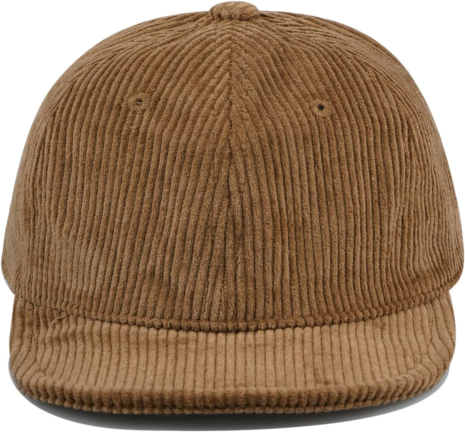 Croogo Short Brim Baseball Cap Corduroy Soft Trucker Hat Flat Snapback Hats Winter Dad Cap Flip Up Short Bill Cap for Men