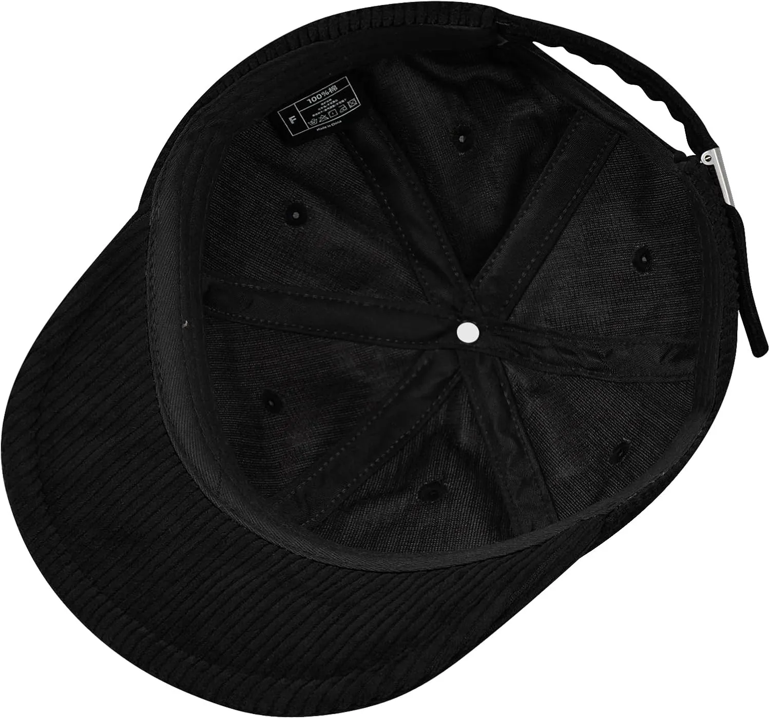 Croogo Short Brim Baseball Cap Corduroy Soft Trucker Hat Flat Snapback Hats Winter Dad Cap Flip Up Short Bill Cap for Men