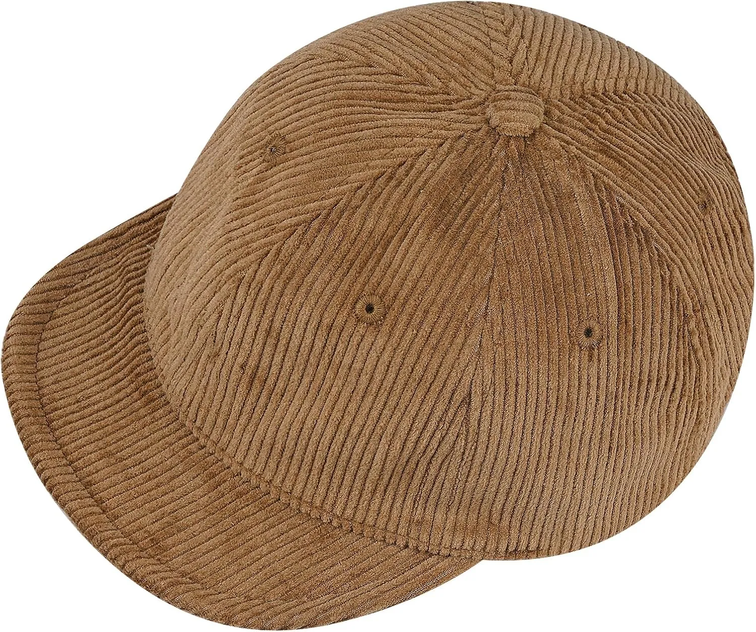 Croogo Short Brim Baseball Cap Corduroy Soft Trucker Hat Flat Snapback Hats Winter Dad Cap Flip Up Short Bill Cap for Men