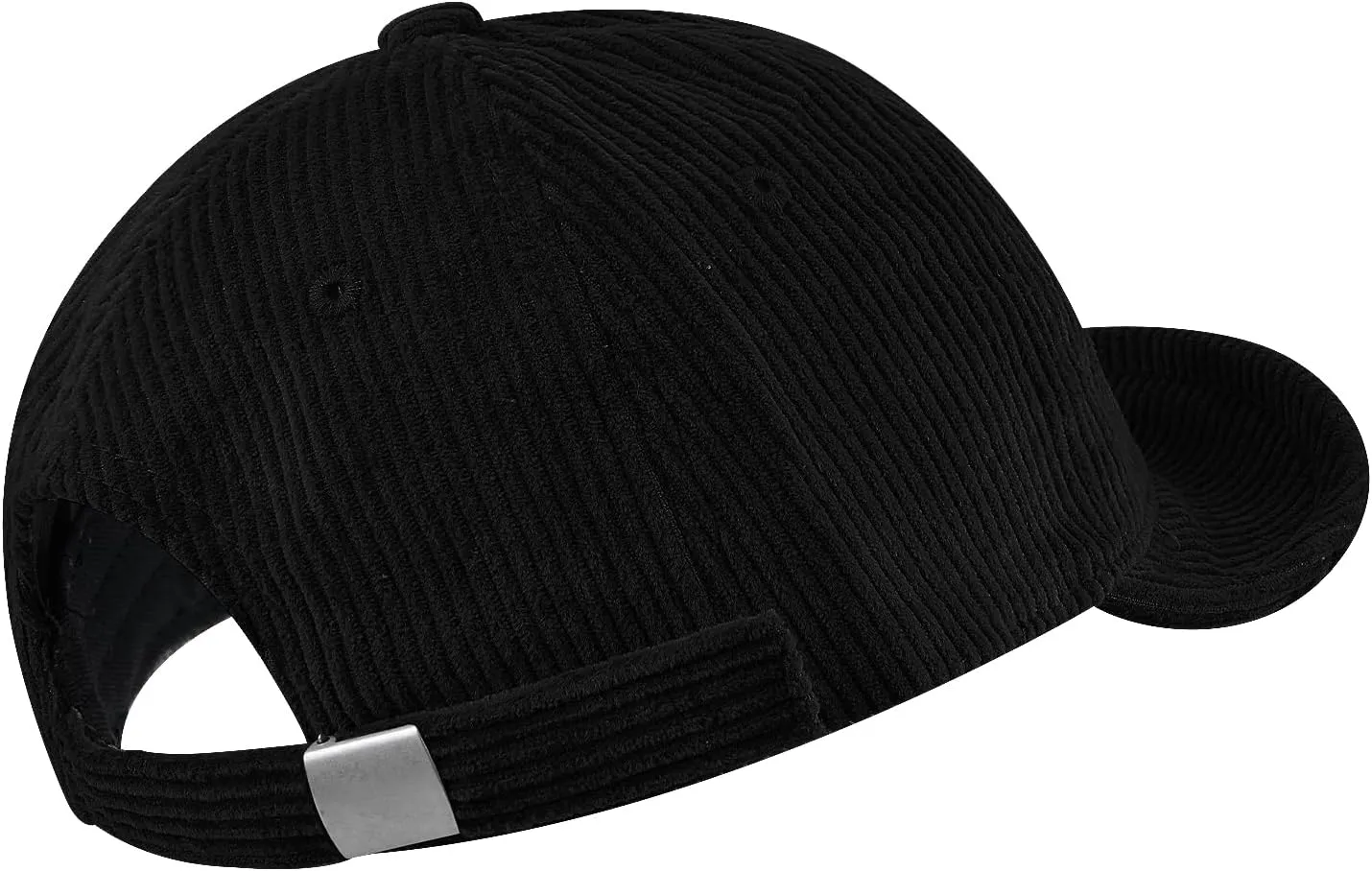 Croogo Short Brim Baseball Cap Corduroy Soft Trucker Hat Flat Snapback Hats Winter Dad Cap Flip Up Short Bill Cap for Men