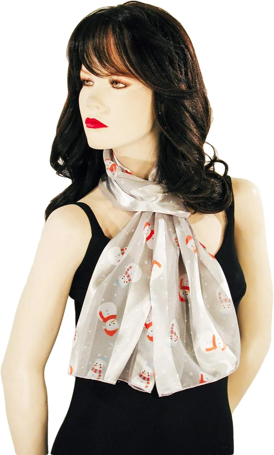 Cute Snowmen Christmas Holiday Scarves