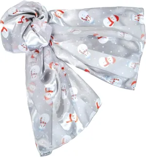 Cute Snowmen Christmas Holiday Scarves