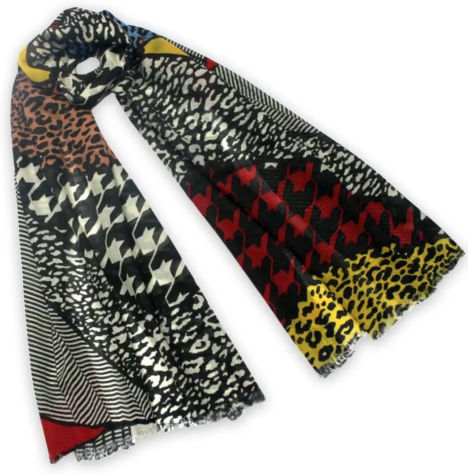 Dahlia Women's 100% wool Scarfs, Wraps, and Shawls, Ink Painting Flower Style