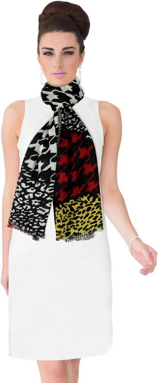 Dahlia Women's 100% wool Scarfs, Wraps, and Shawls, Ink Painting Flower Style
