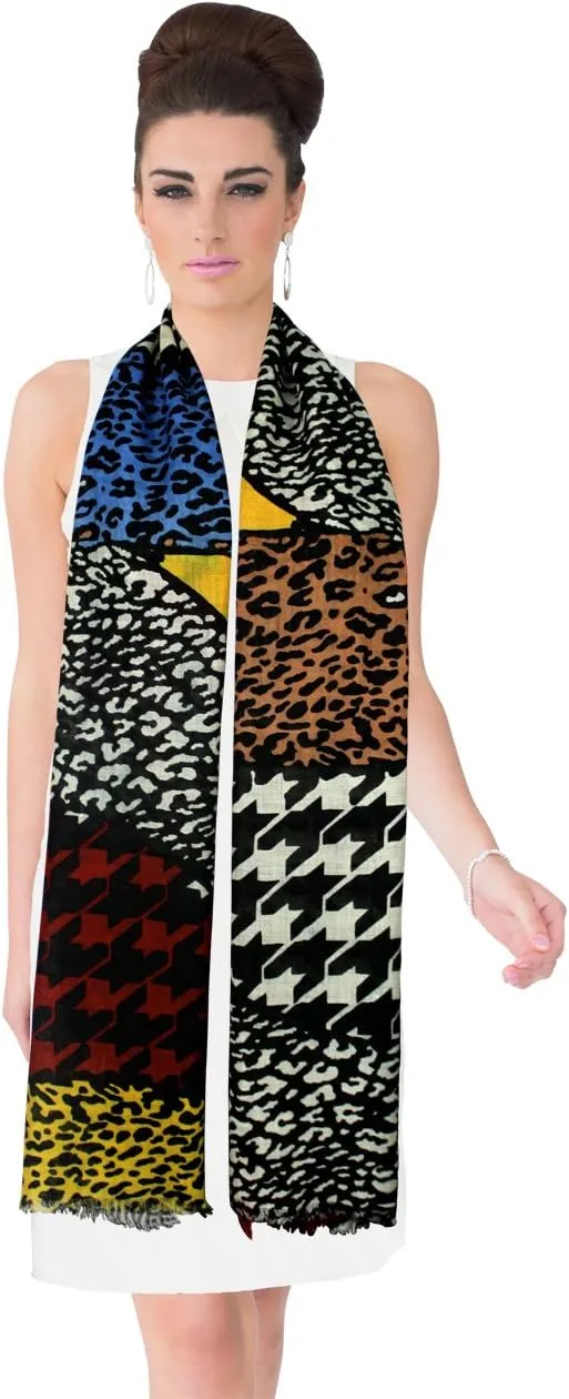 Dahlia Women's 100% wool Scarfs, Wraps, and Shawls, Ink Painting Flower Style