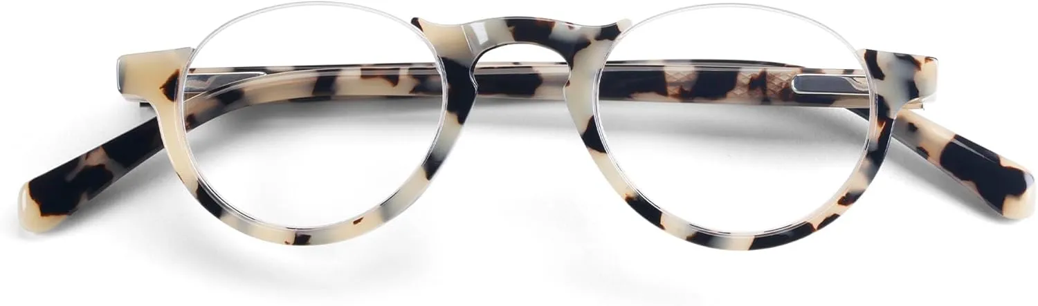 eyebobs - Vice Chair | Premium Reading Glasses for Men and Women | Half Rim Frame for Narrow Faces | Available in 0.0x - 4.0x