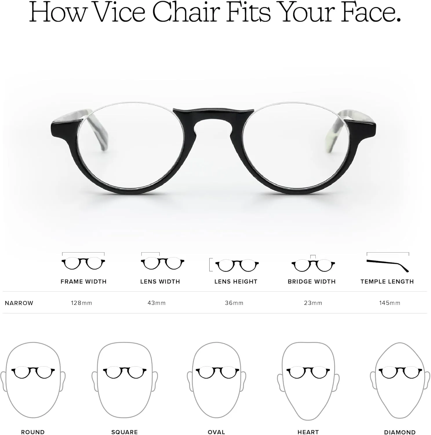 eyebobs - Vice Chair | Premium Reading Glasses for Men and Women | Half Rim Frame for Narrow Faces | Available in 0.0x - 4.0x