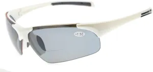 Eyekepper TR90 Unbreakable Sports Half-Rimless Bifocal Sunglasses Baseball Running Fishing Driving Golf Softball Hiking
