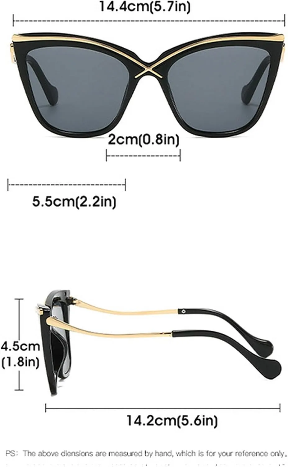 Fashion Cat Eye Sunglasses for Women Vintage Gradation Brown Green Shades Womne Luxury Sun Glasses UV400 Eyewear