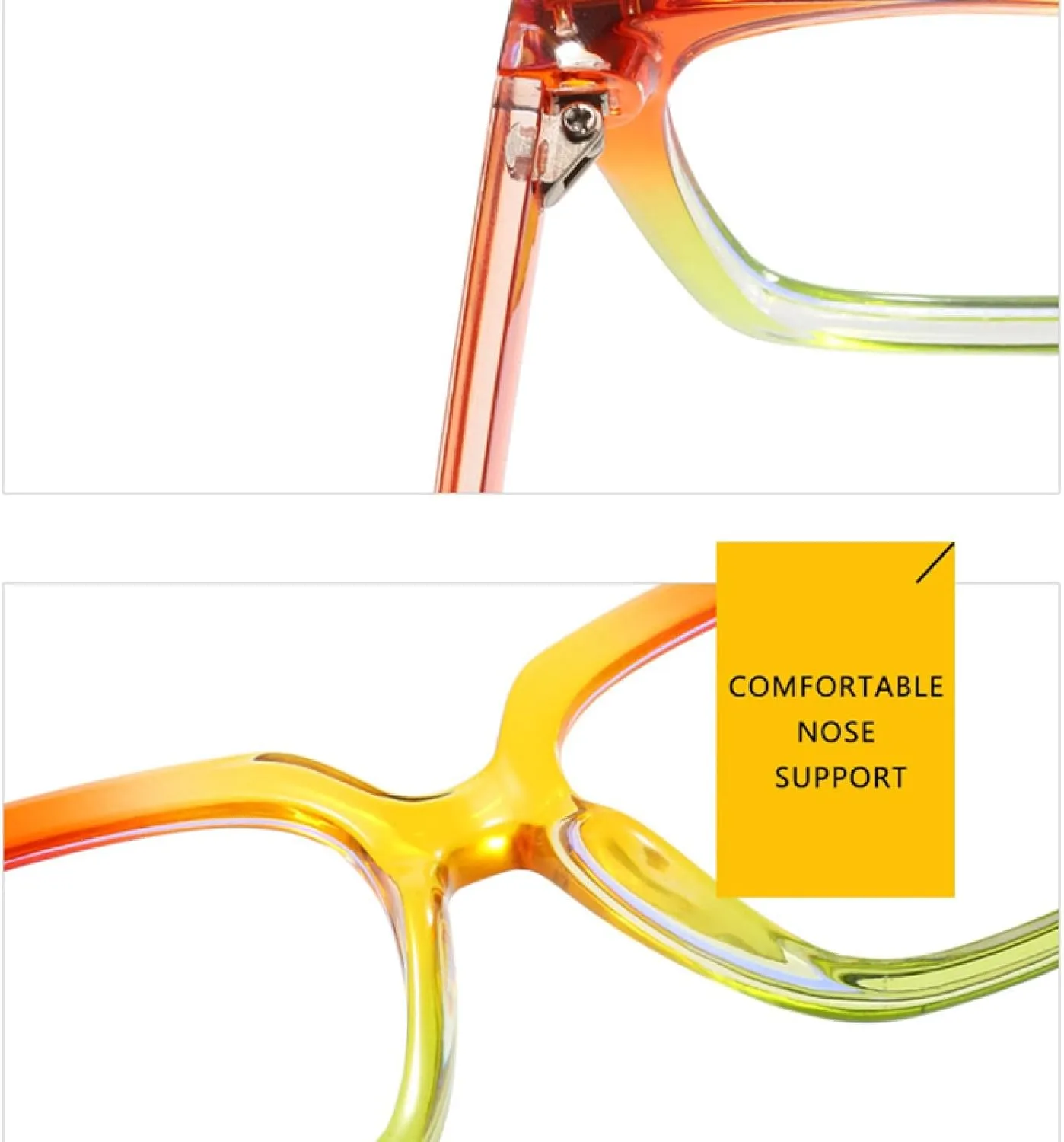 Fashion Colorful Glasses Frame Women Clear Eyewear Men Rivets Frame