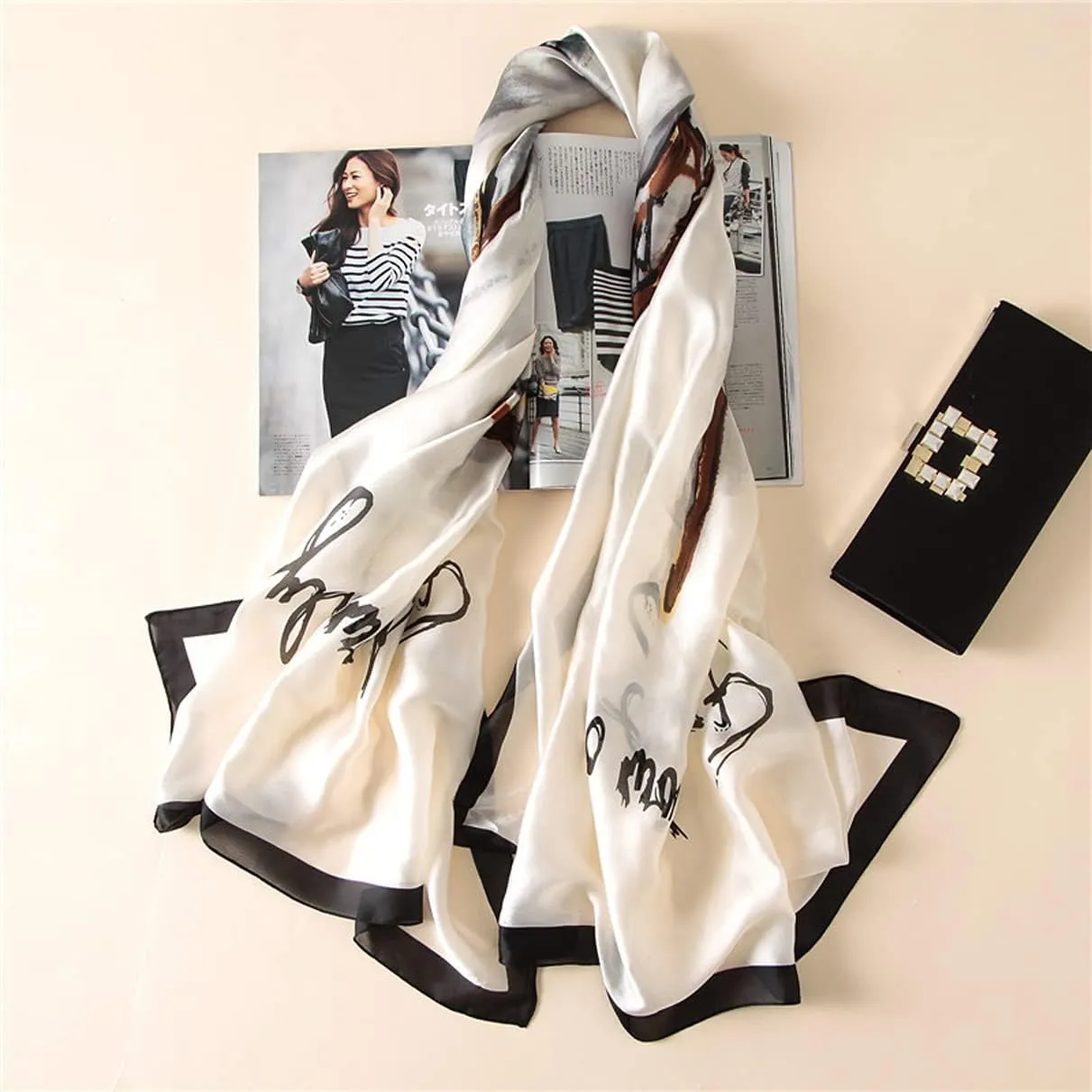 Fashion Scarves Scarf Silk Feeling Scarves Long Lightweight Sunscreen Shawls for Women
